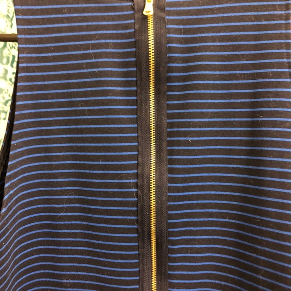 Merona Blue Striped Color Block Dress - Picture 6 of 8